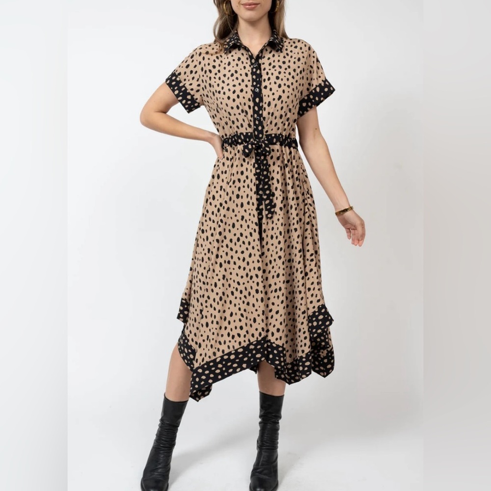 Uncle Frank Splashed in Dots Dress Size XS NWT